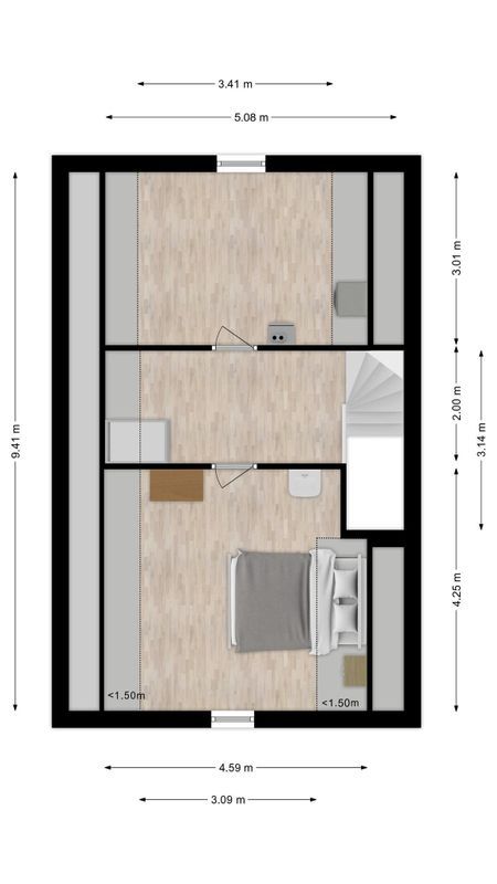 Goirkestraat 147 Floorplan Blur 3
