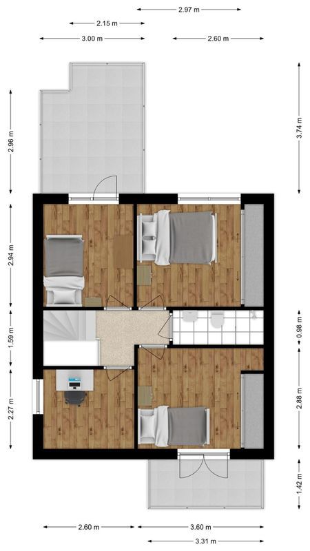 Wermenbossestraat 1 Floorplan Blur 1