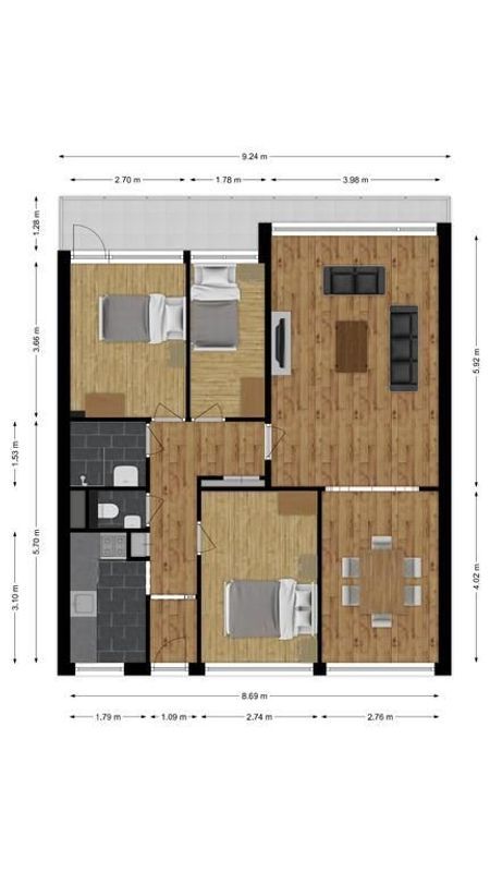 Hart van Brabantlaan 323 Floorplan Blur 0