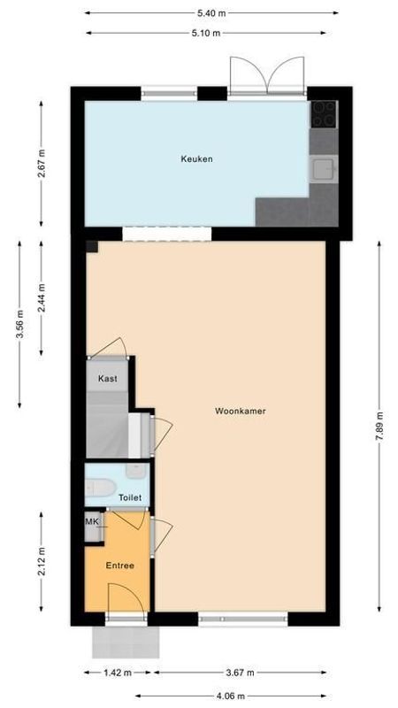 Marga Klompelaan 80 Floorplan Blur 1