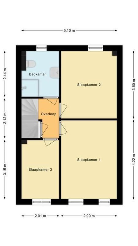 Marga Klompelaan 80 Floorplan Blur 2