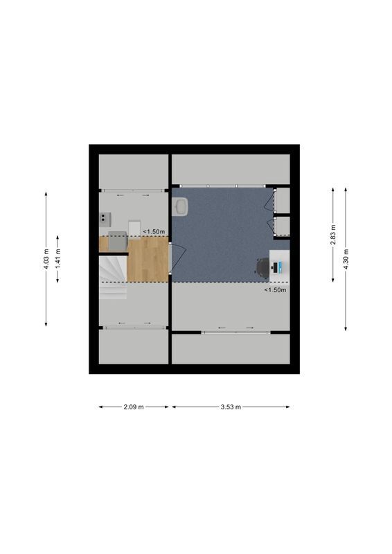 Willem de Zwijgerlaan 56 Floorplan Blur 2