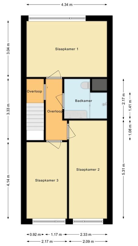 Adelaartlaan 214 Floorplan Blur 2