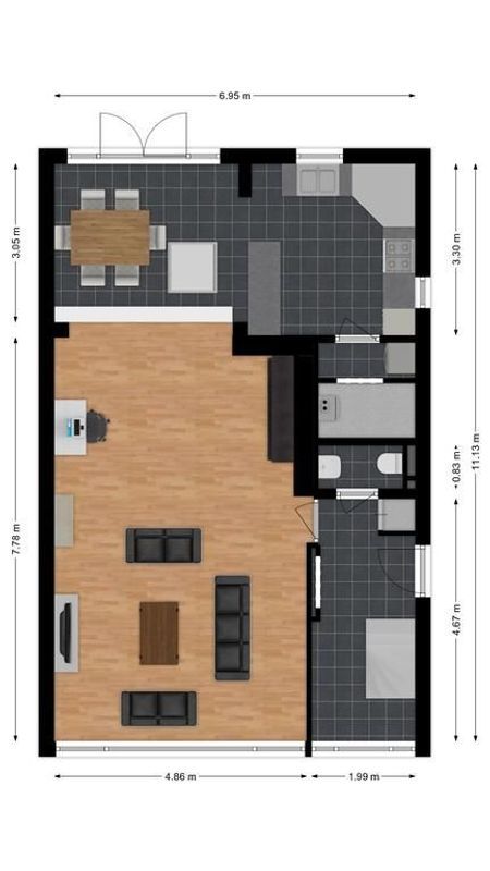 Bendastraat 43 Floorplan Blur 0