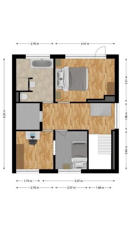 Bendastraat 43 Floorplan Blur 1