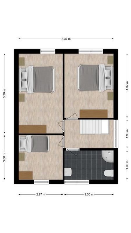 Bendastraat 43 Floorplan Blur 2