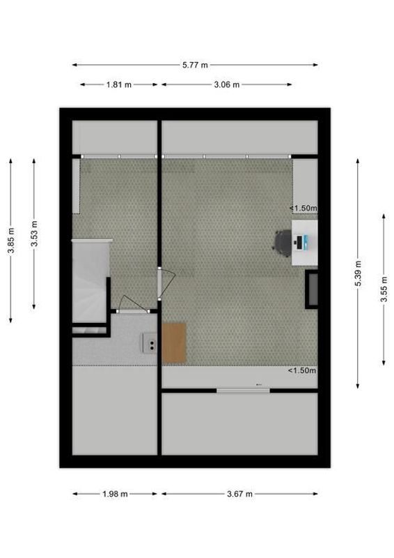 Dr. Donker Curtiusstraat 8 Floorplan Blur 2