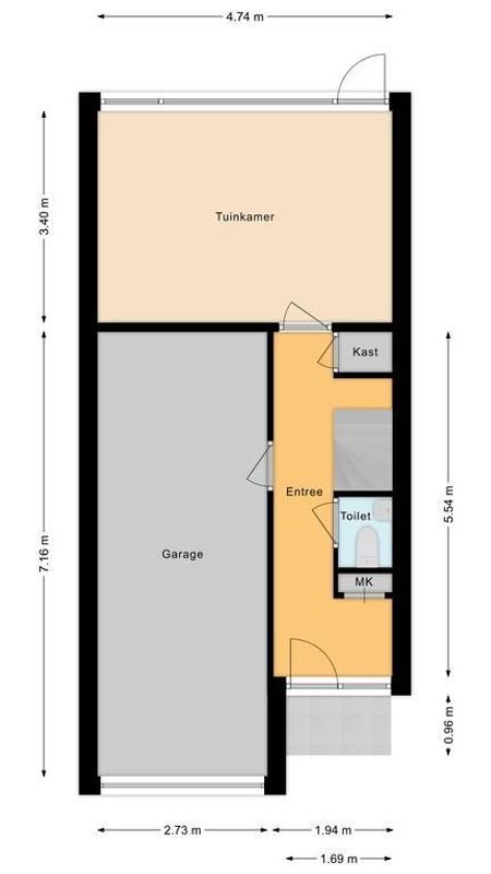 Leliestraat 132 Floorplan Blur 0