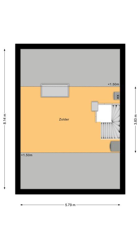 de Wittstraat 78 Floorplan Blur 3