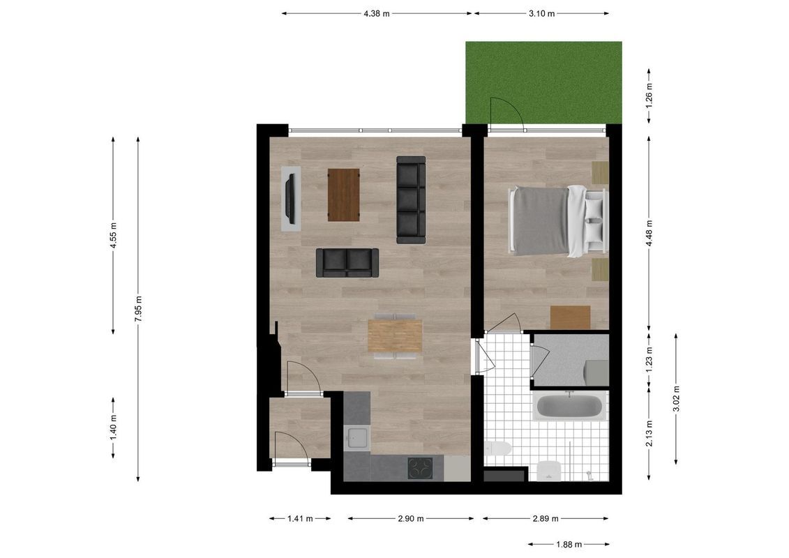 Korte Nieuwstraat 68 Floorplan Blur 0