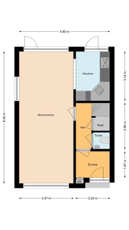 Gravenstraat 34 Floorplan Blur 0