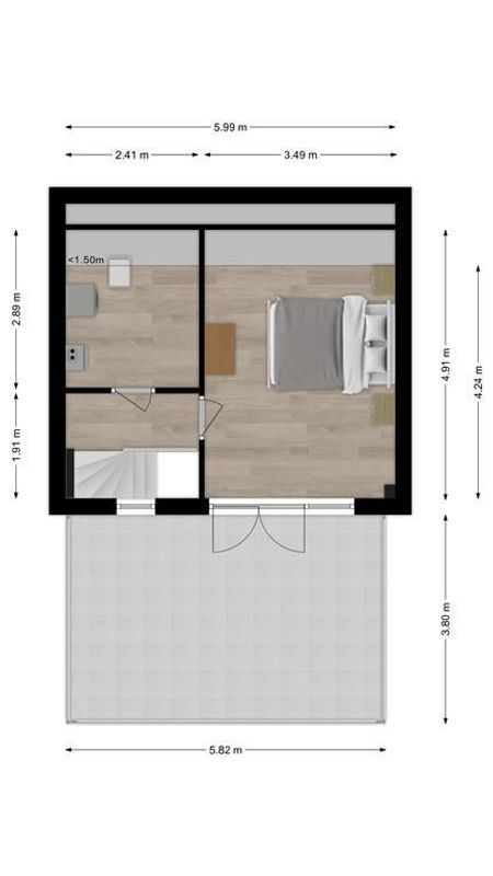 Hoefstraat 80 - a Floorplan Blur 2
