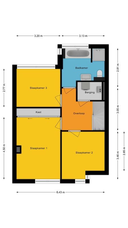 Rooseveltstraat 96 Floorplan Blur 3
