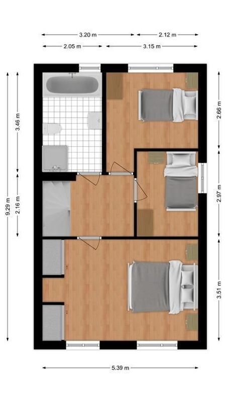 Marssumstraat 8 Floorplan Blur 1
