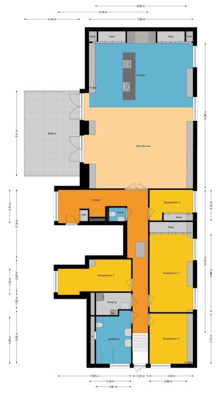 Kardinaal van Rossumstraat 96 Floorplan Blur 0