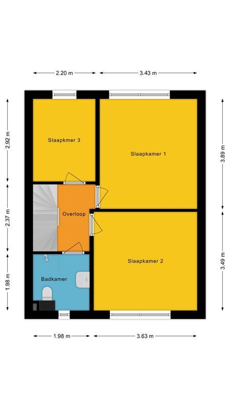 de Ruyterstraat 49 Floorplan Blur 1