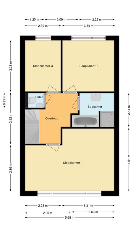 Laan van Tolkien 191 Floorplan Blur 1