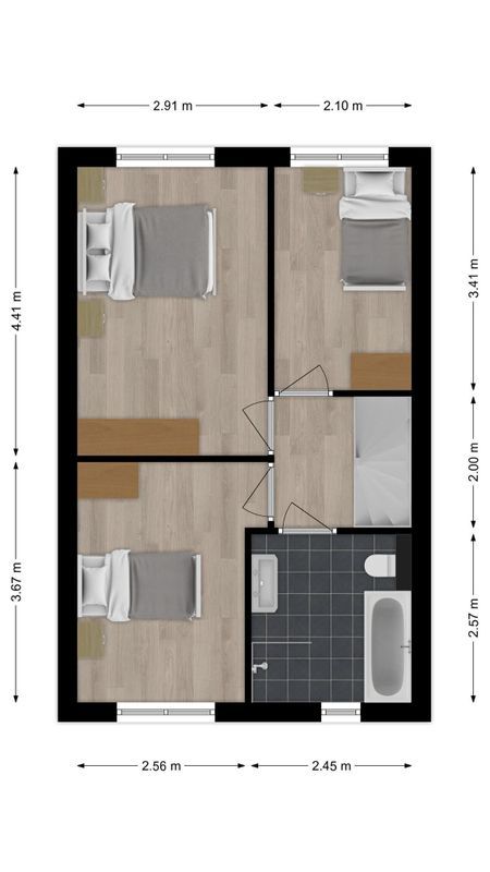Mantingestraat 13 Floorplan Blur 1