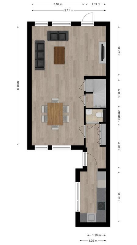 Mantingestraat 13 Floorplan Blur 0
