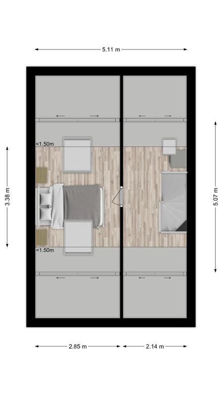 Mantingestraat 13 Floorplan Blur 2