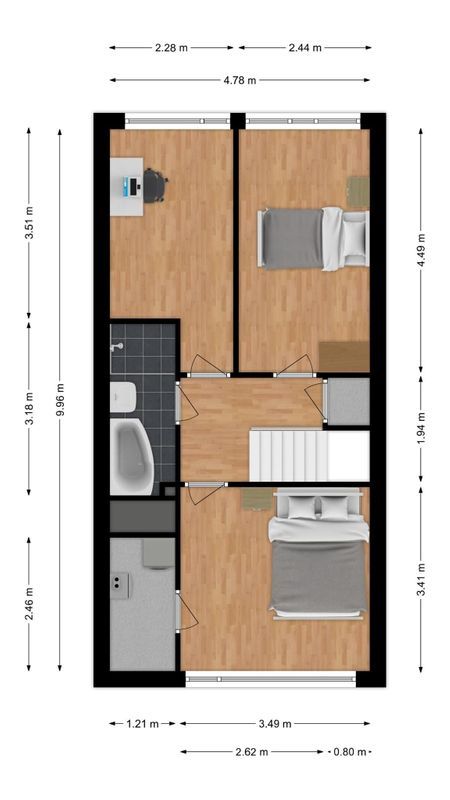 Generaal Barberstraat 49 Floorplan Blur 2