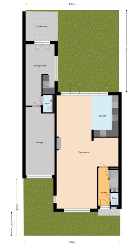 Nassaulaan 25 Floorplan Blur 2