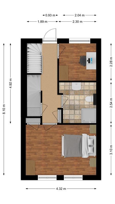 Molenstraat 23 Floorplan Blur 1