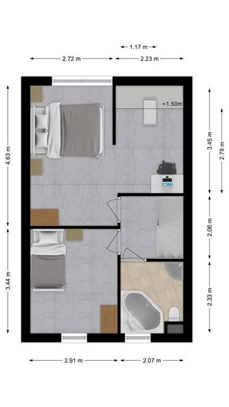 Midslandstraat 55 Floorplan Blur 1