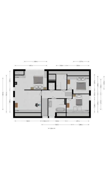 Raadhuisstraat 21 - b Floorplan Blur 1