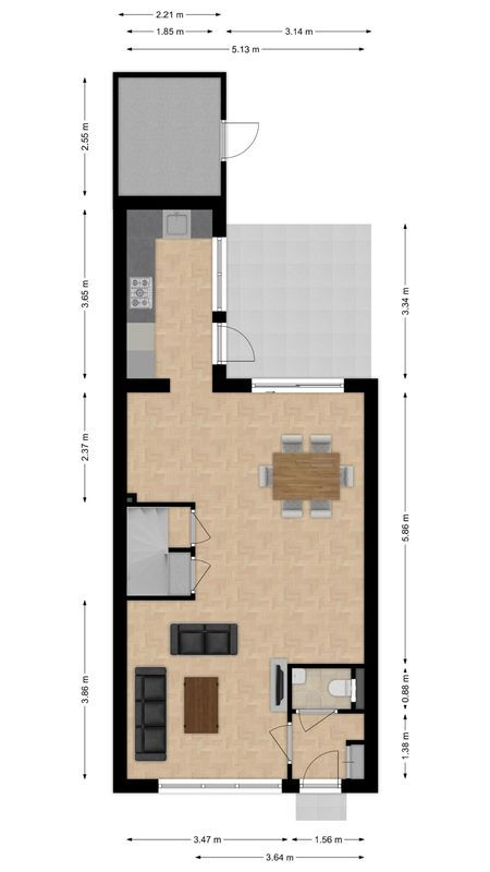 Hendrik Tollensdreef 78 Floorplan Blur 0