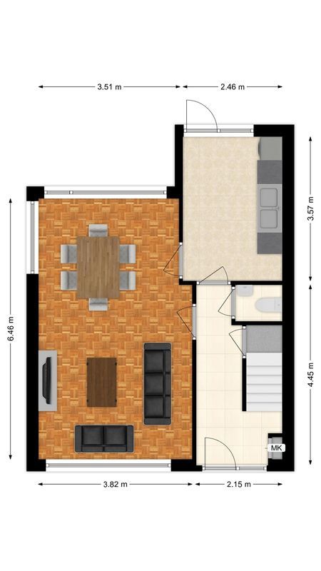 Kastanjestraat 44 Floorplan Blur 0