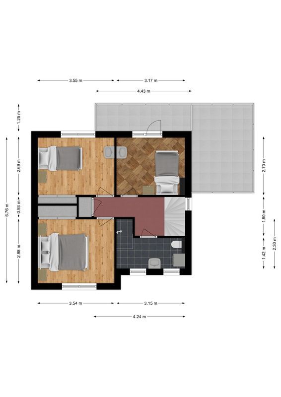 Van Haestrechtstraat 81 Floorplan Blur 1