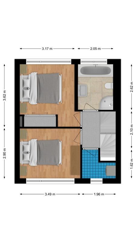 Bernardusplein 57 Floorplan Blur 1