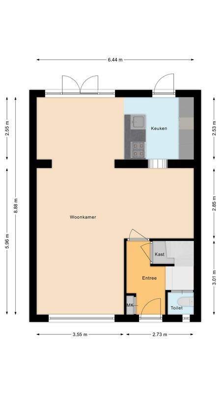 Memlingstraat 28 Floorplan Blur 1