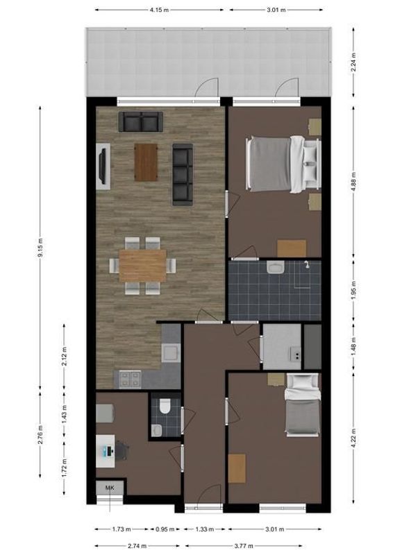 Ringbaan-Zuid 182 Floorplan Blur 0