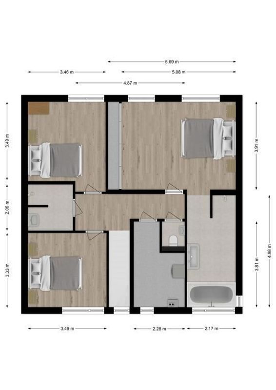 Oeverzwaluw 21 Floorplan Blur 1