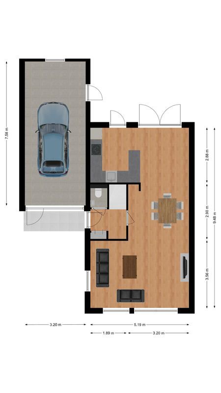 Hornstraat 23 Floorplan Blur 0