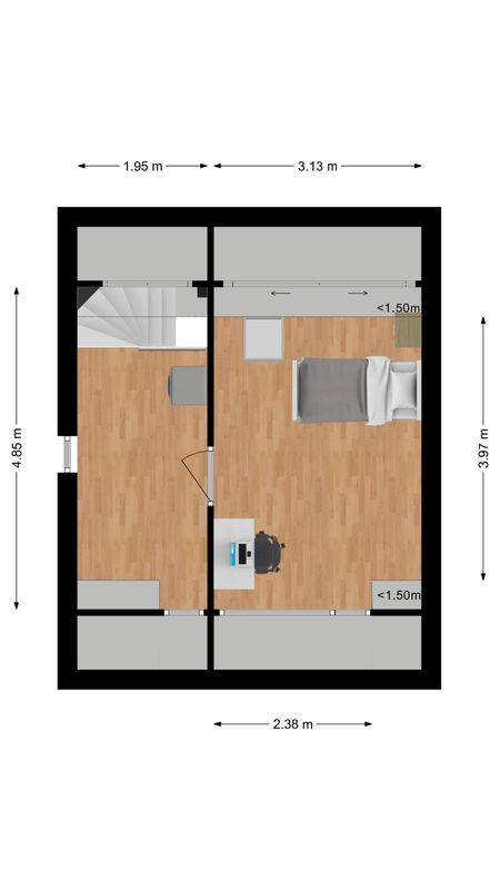 Hornstraat 23 Floorplan Blur 2