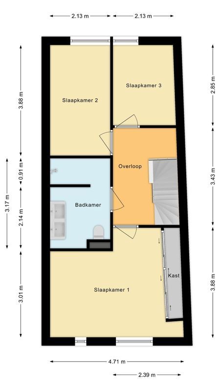 Stoomlederplein 5 Floorplan Blur 1