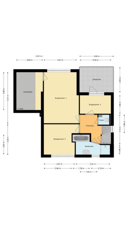 Nassaulaan 70 Floorplan Blur 1