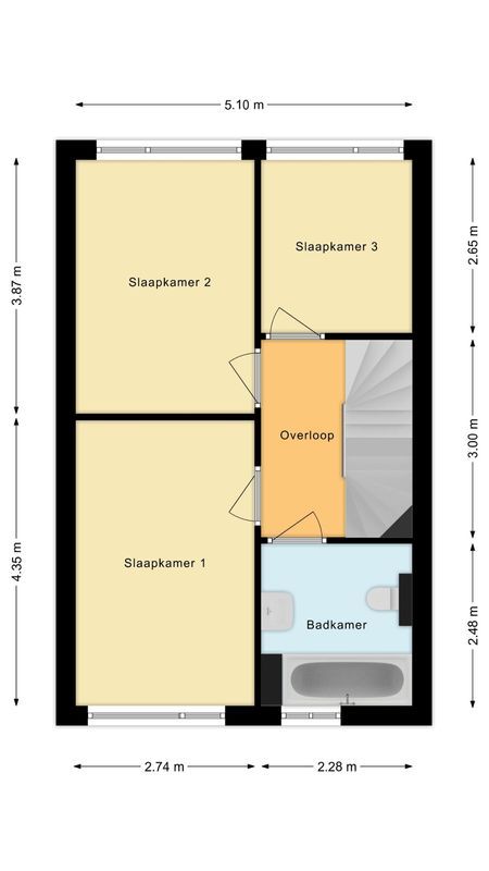 Anna Marie van Schurmanstraat 25 Floorplan Blur 1