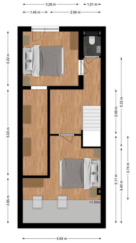 Van Hogendorpstraat 38 Floorplan Blur 2