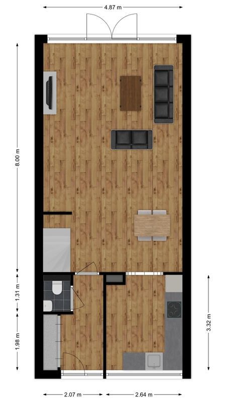De Regenboogstraat 55 Floorplan Blur 0