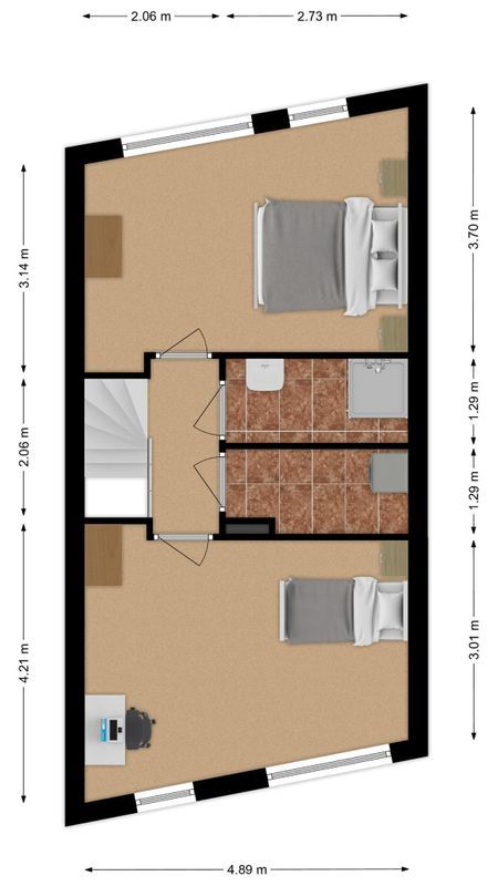 De Regenboogstraat 55 Floorplan Blur 3