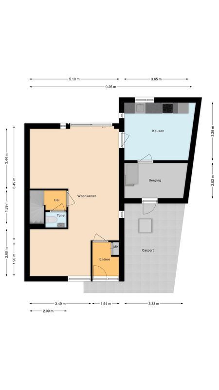 van Brederodestraat 14 Floorplan Blur 0