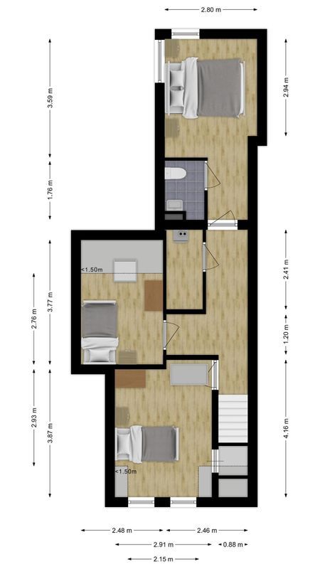 Kerkstraat 36 Floorplan Blur 1