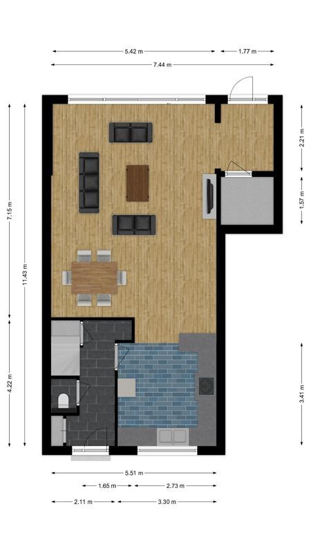 Baardwijkstraat 32 Floorplan Blur 1