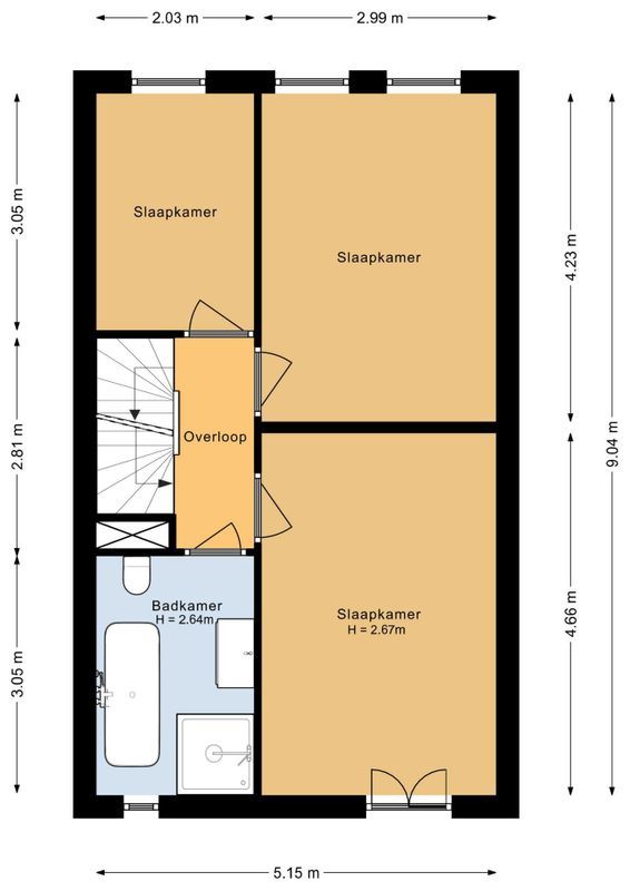Koekoekstraat 23 Floorplan Blur 3