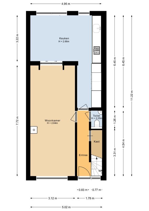 Gaffelstraat 72 Floorplan Blur 1