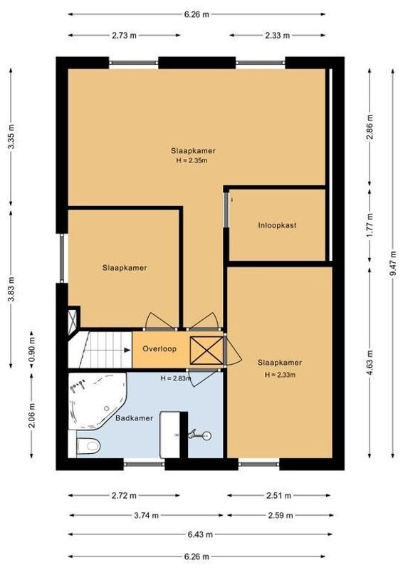 Gouwstraat 26 Floorplan Blur 3